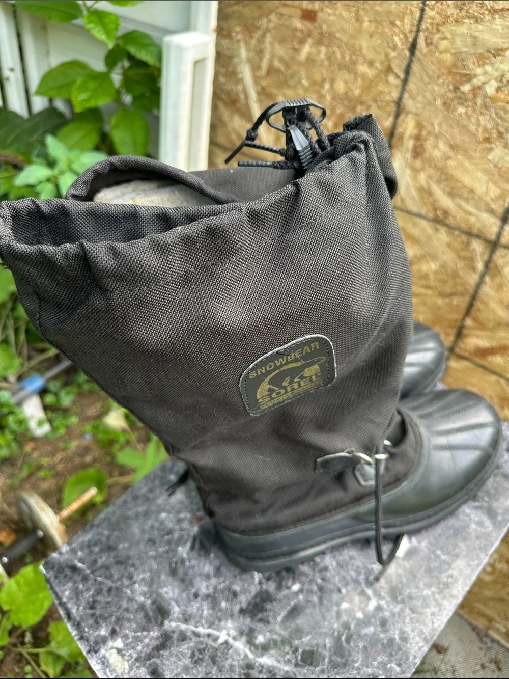 Sorel Black Men's Waterproof Tall Lace-Up Rain & Snow Boots